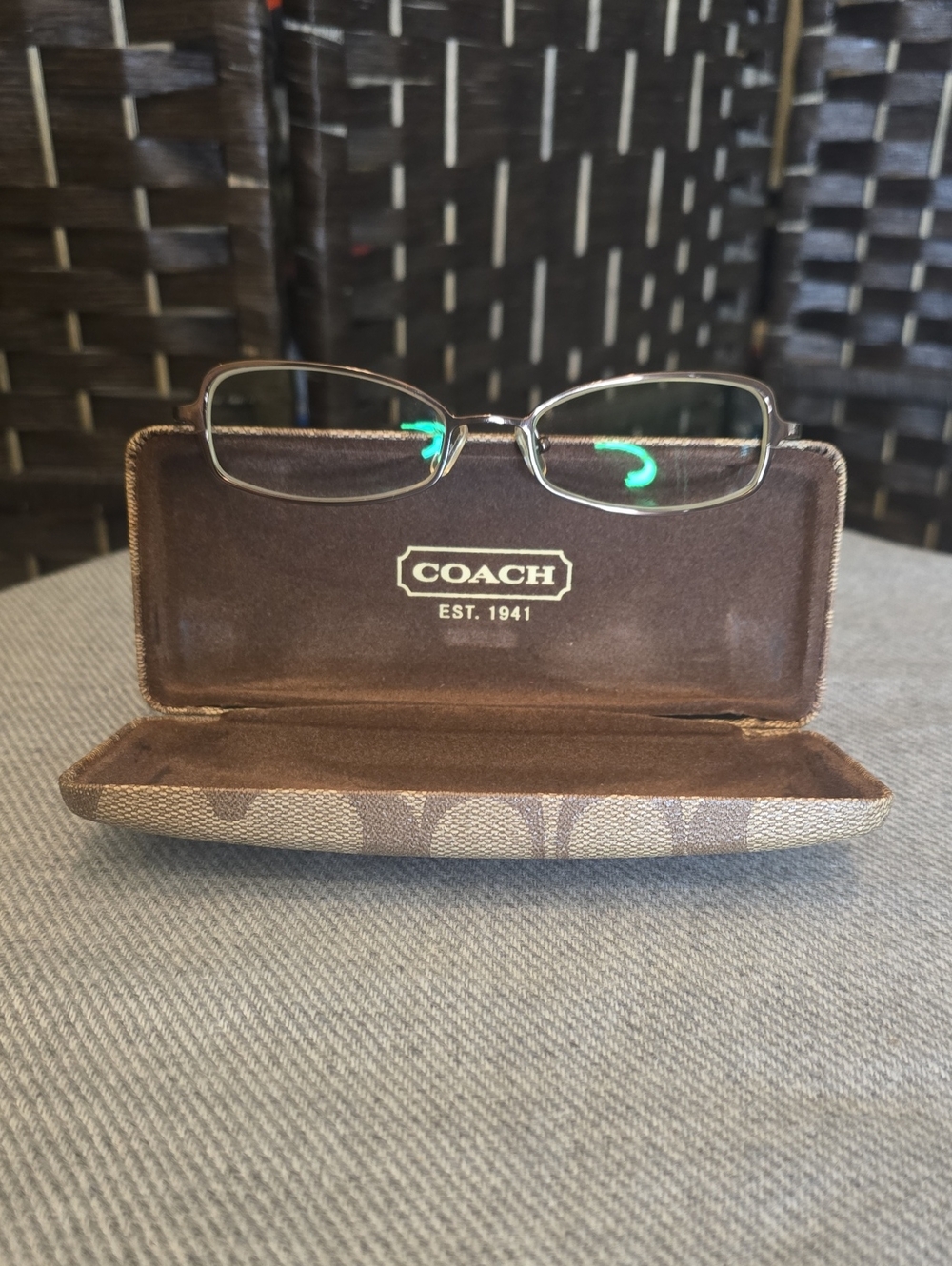 Coach "Joanna" Eyeglasses with Signature Clamshell Case - EUC